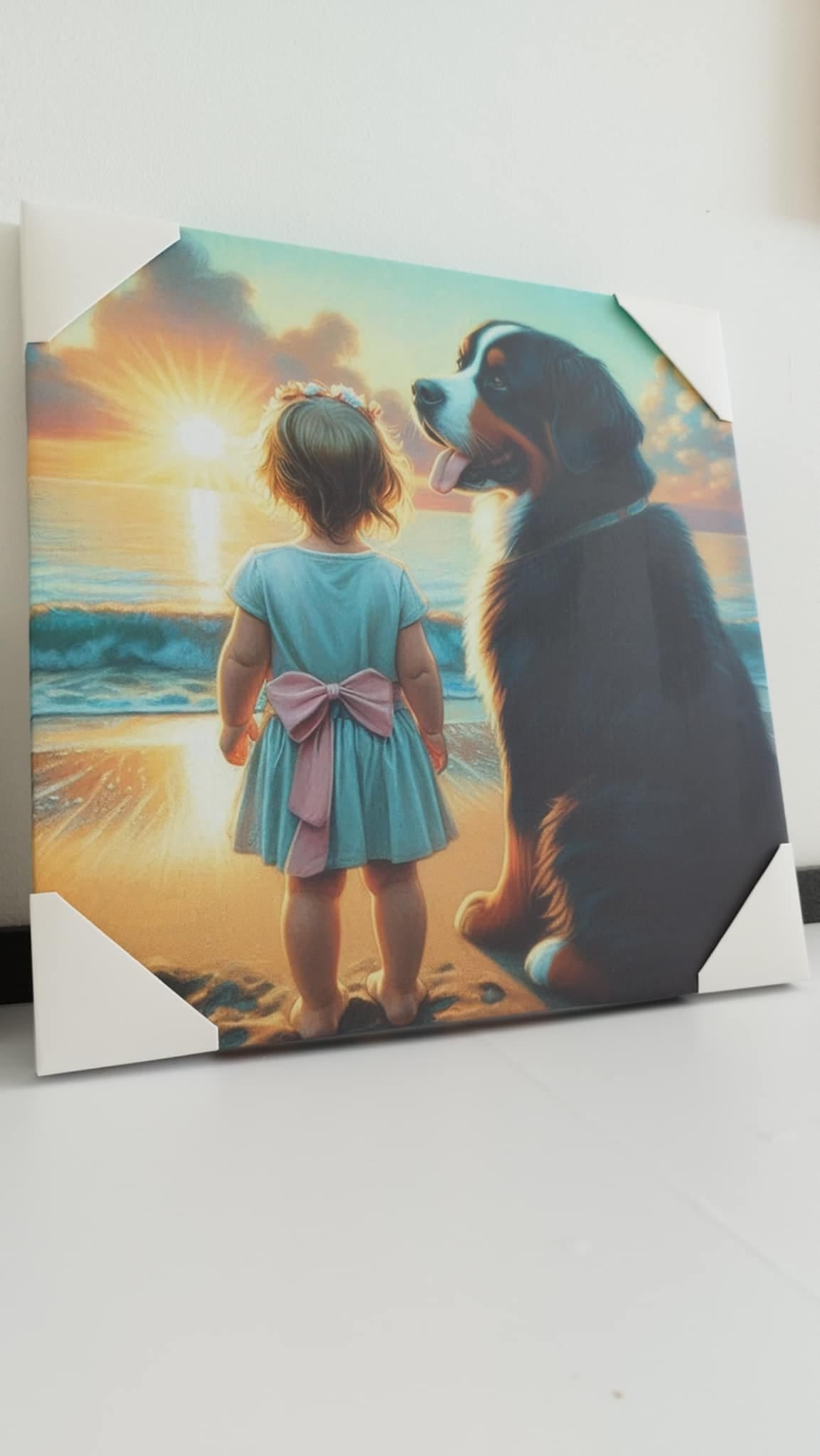 Small dog portrait canvas