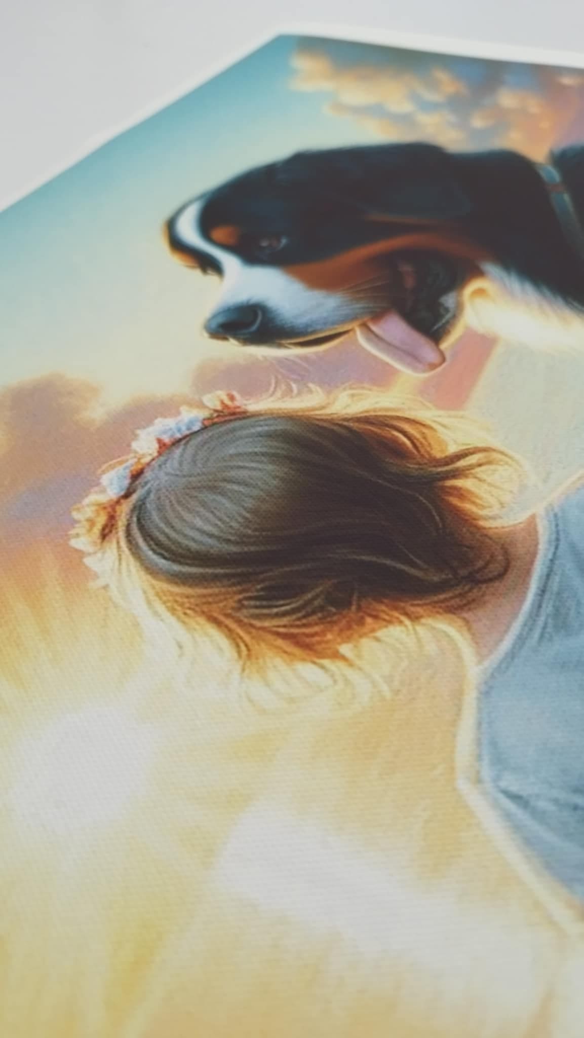 Vászon textúra közelről